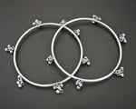 Rajasthani Silver Bangle Bracelet with Bells