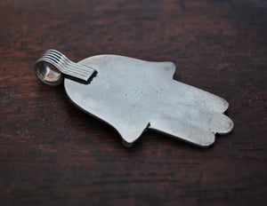 Moroccan Hamsa Silver Pendant
