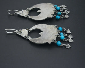 Ethnic Dangle Earrings with Turquoise