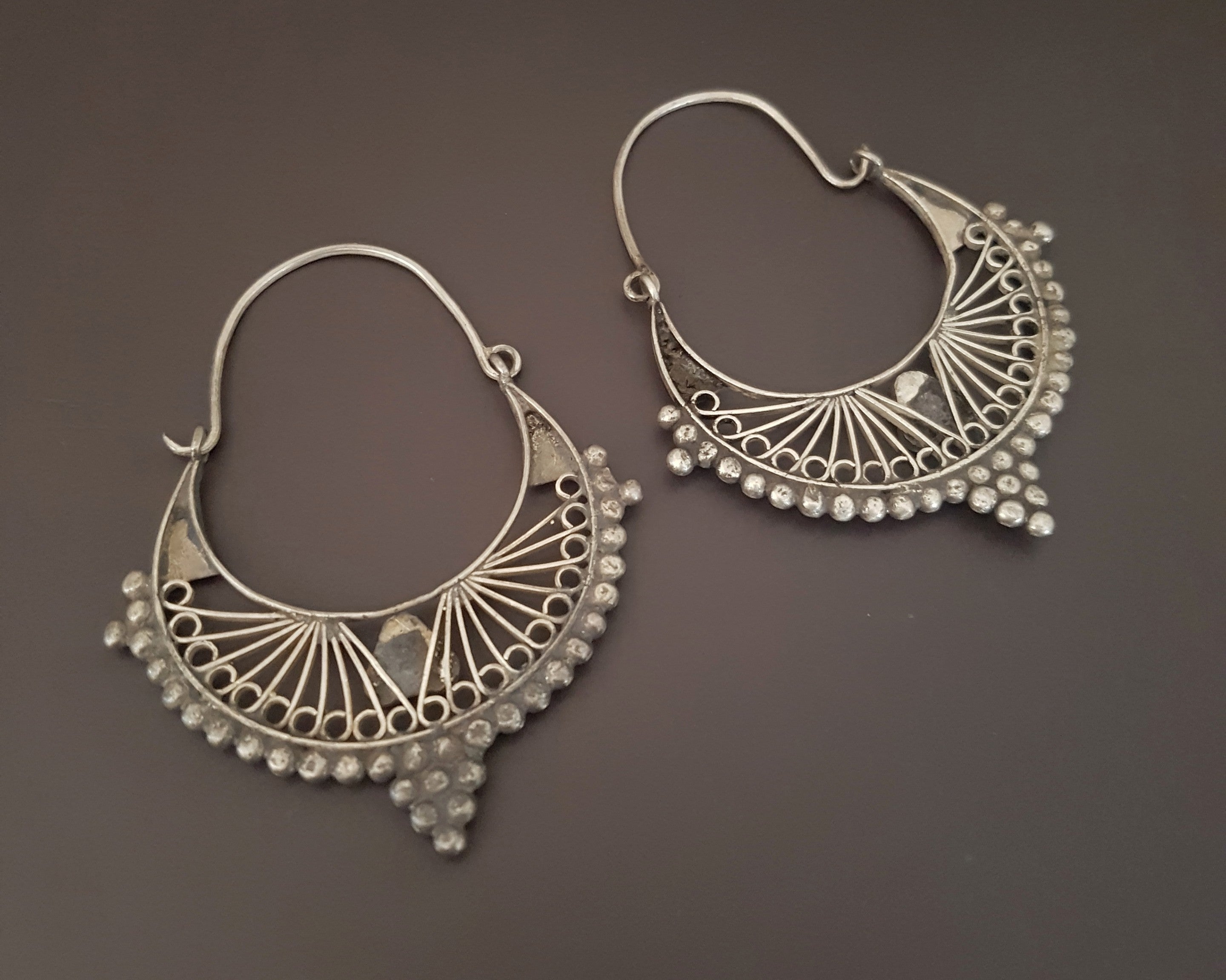 Afghani Earrings with Turquoise
