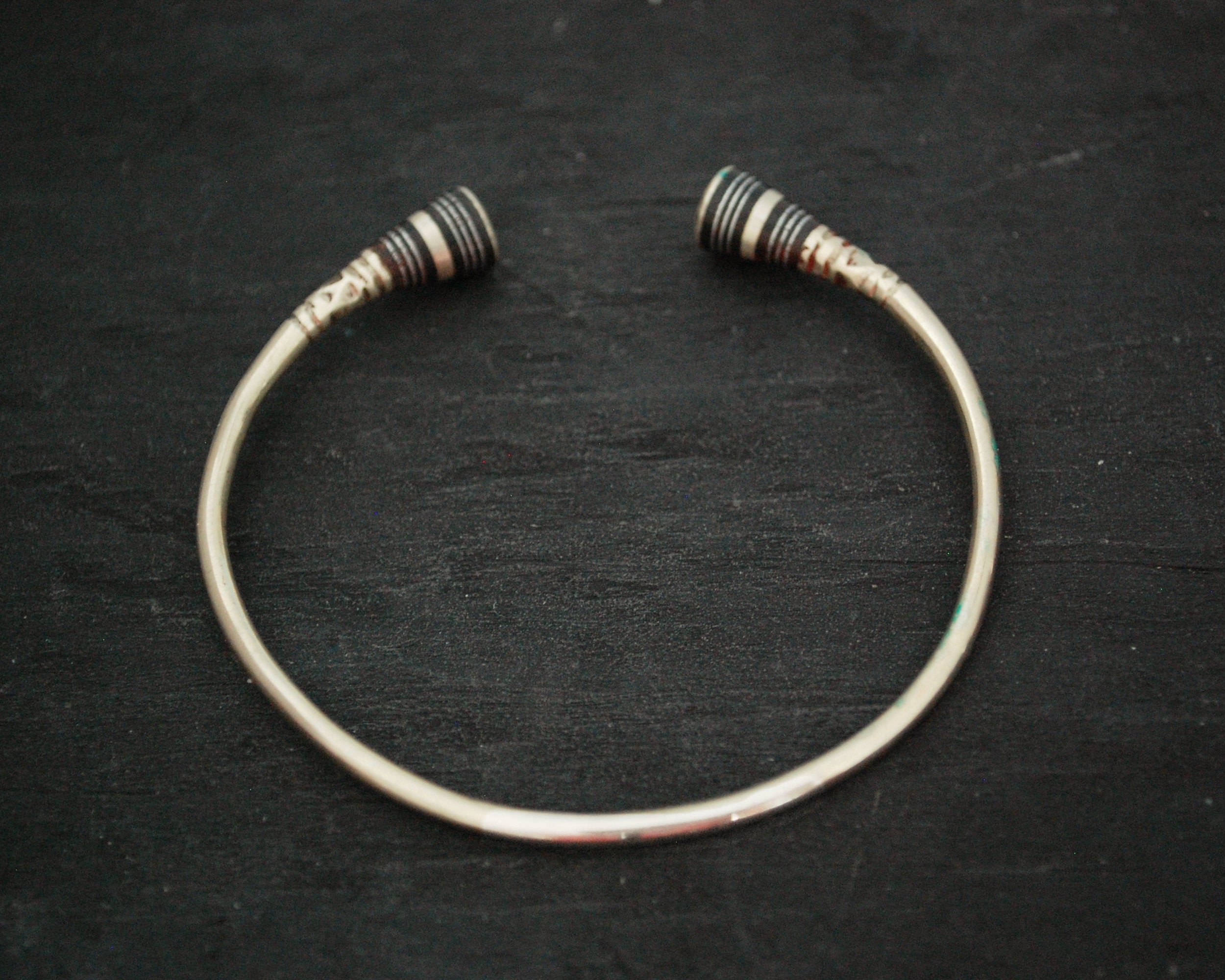 Tuareg Silver Bracelet with Ebony