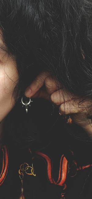Ethnic Spike Hoop Earrings - SMALL TO LARGE