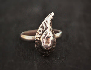 Tribal Afghani Silver Ring - Size 9.5