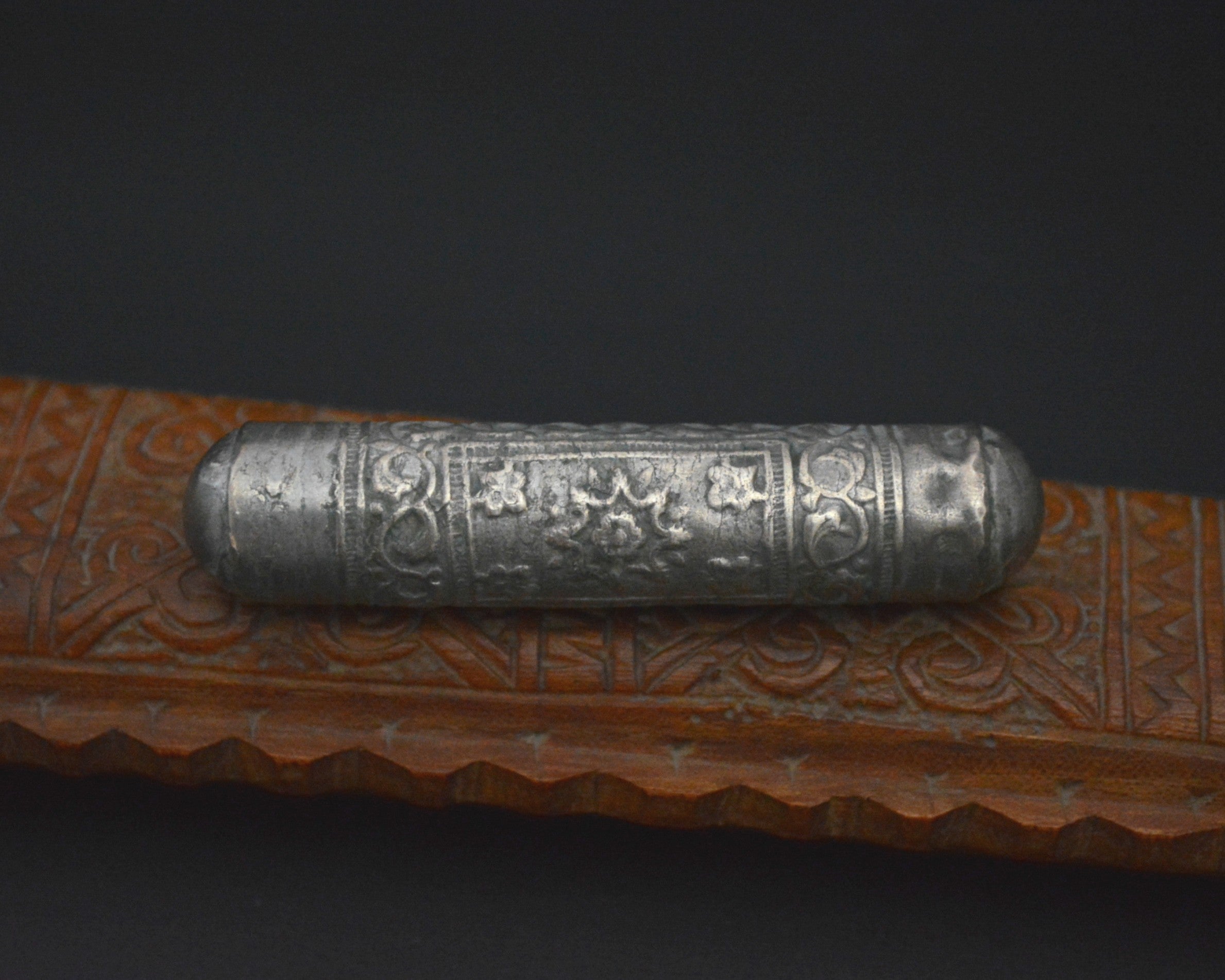 Afghani Old Scroll Box Pendant