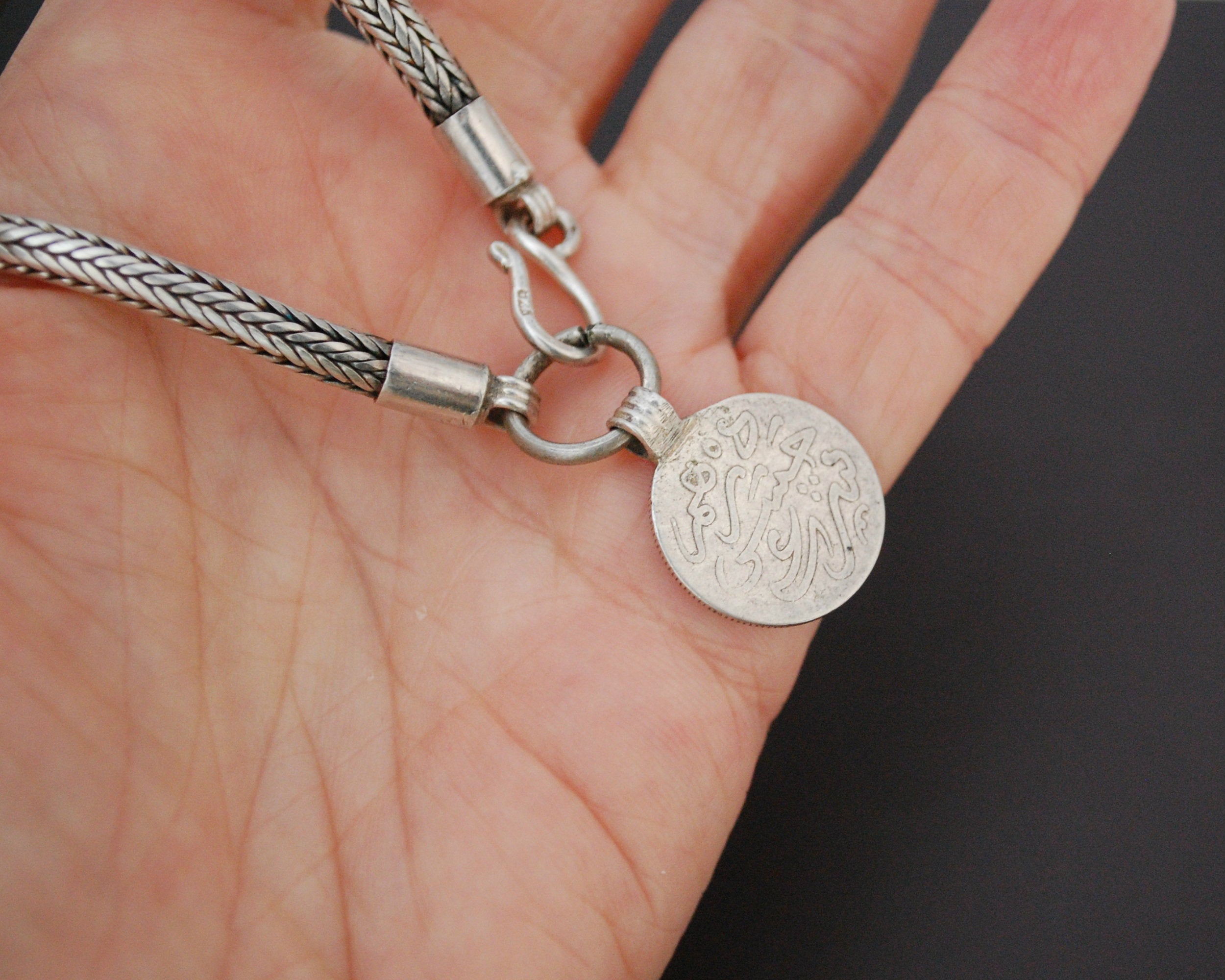 Snake Chain Bracelet with Berber Coin