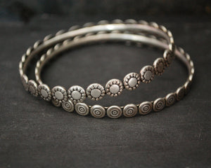 Pair of Rajasthani Silver Bracelets