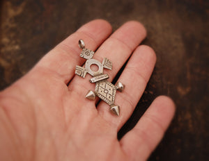 Tuareg Silver Cross Pendant