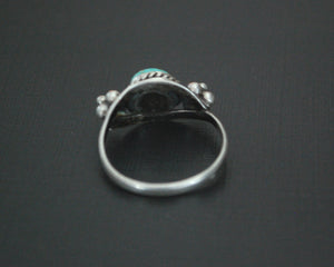 Ethnic Turquoise Ring - Size 8.75
