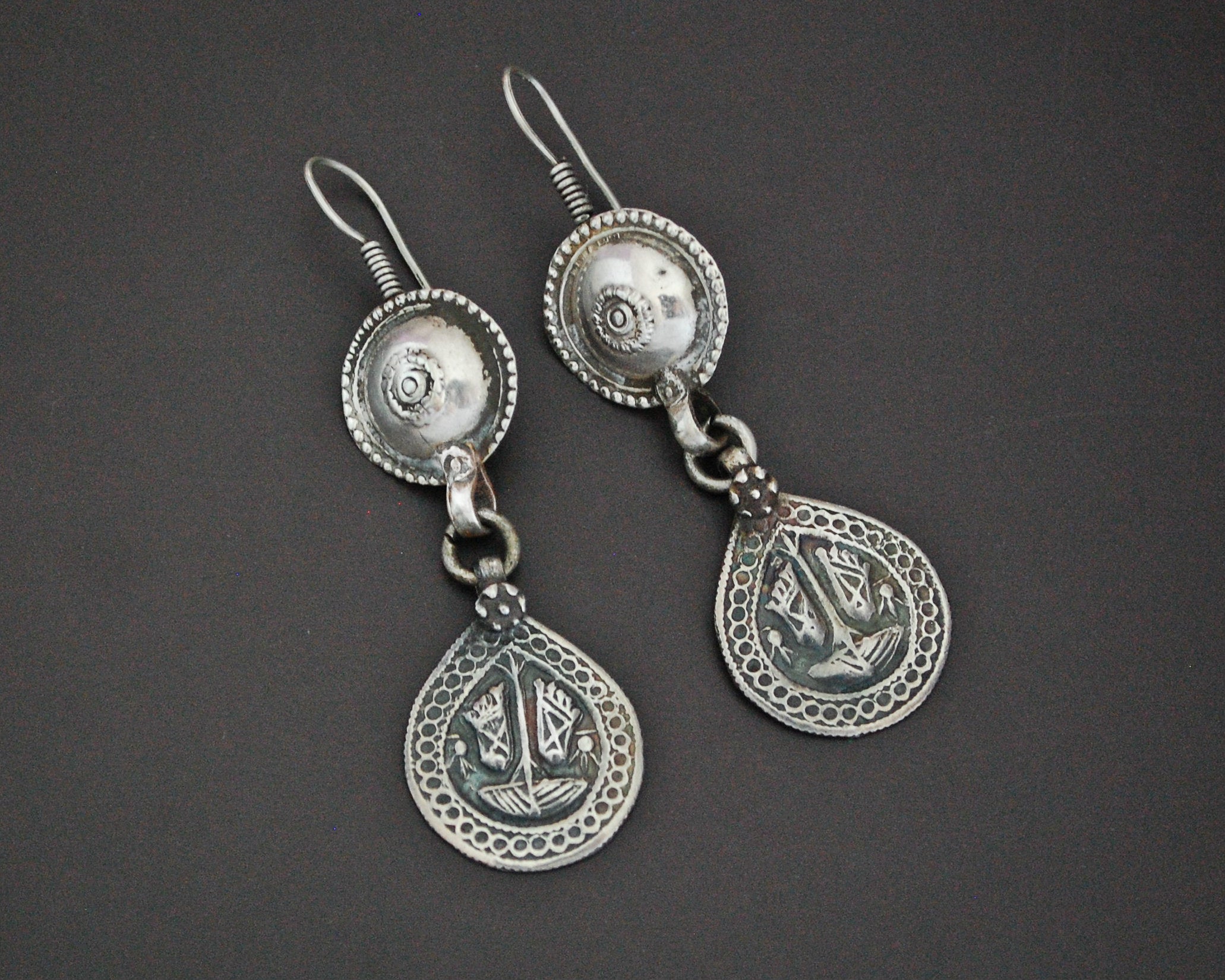 Hindu Charm Earrings Vishnu's Feet
