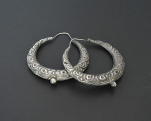Nepali Repoussee Hoop Earrings - XL