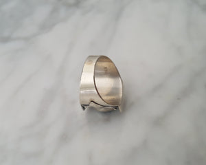 Nepali Turquoise Saddle Ring - Size 7.75 / 8