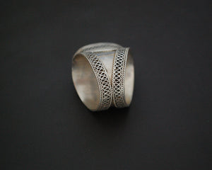 Vintage Kazakh Silver Ring - Size 9.25