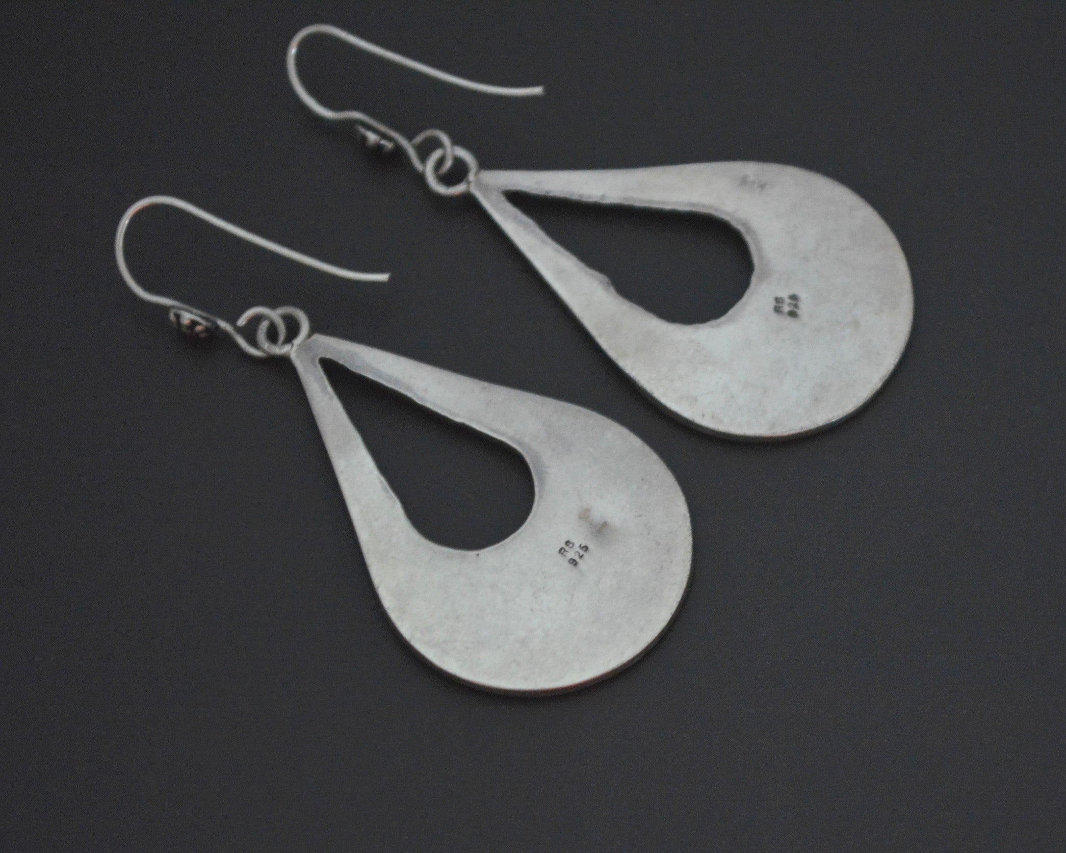 Vintage Indian Silver Dangle Earrings