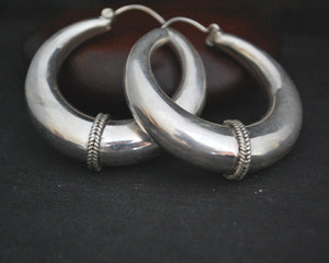 Ethnic Hoop Earrings from India - LARGE