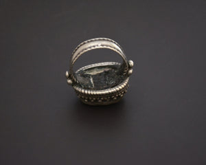 Antique Tibetan Turquoise Ring - Size 10