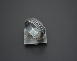 Afghani Ring with Glass Stones - Size 6.5