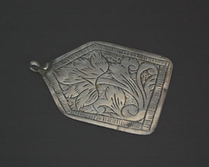 Egyptian Siwa Pendant with Carved Lotus - Timiznaqt