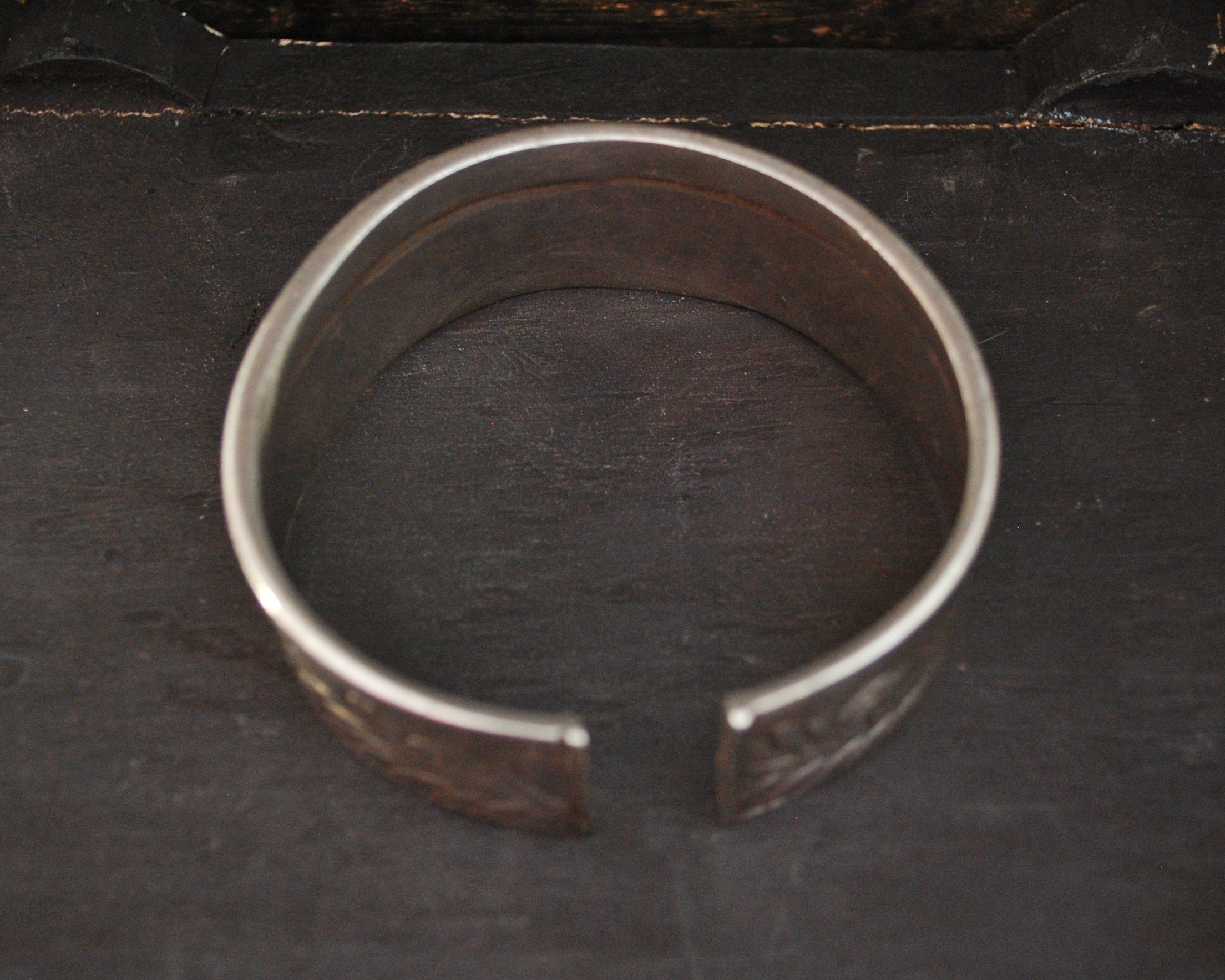 Bold Ethnic Carved Cuff Bracelet