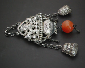 Antique Chinese Chatelaine with Carnelian