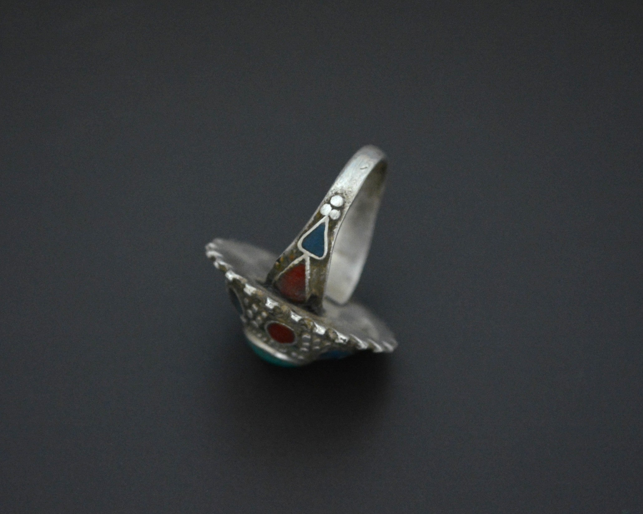 Afghani Turquoise Ring - Size 8.5