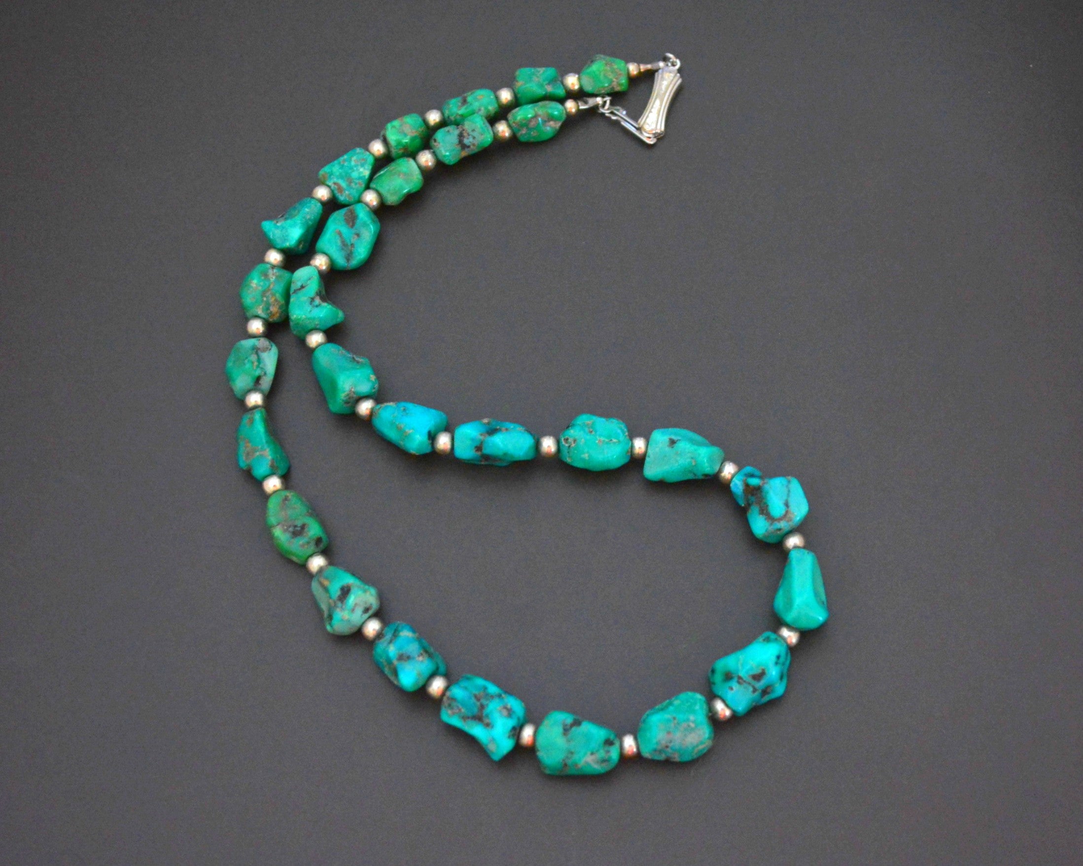 Turquoise Nugget Bead Necklace