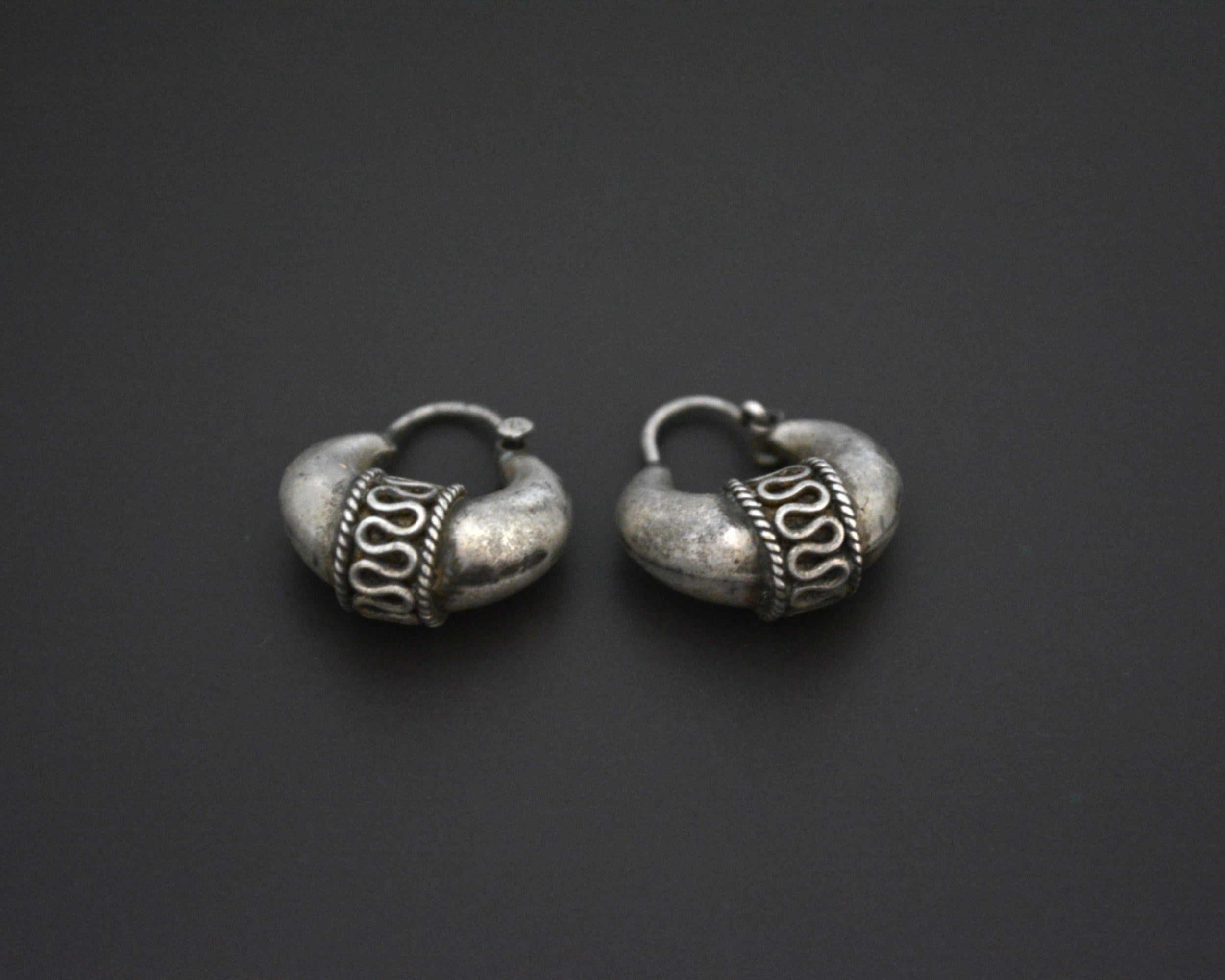 Ethnic Hoop Earrings - SMALL