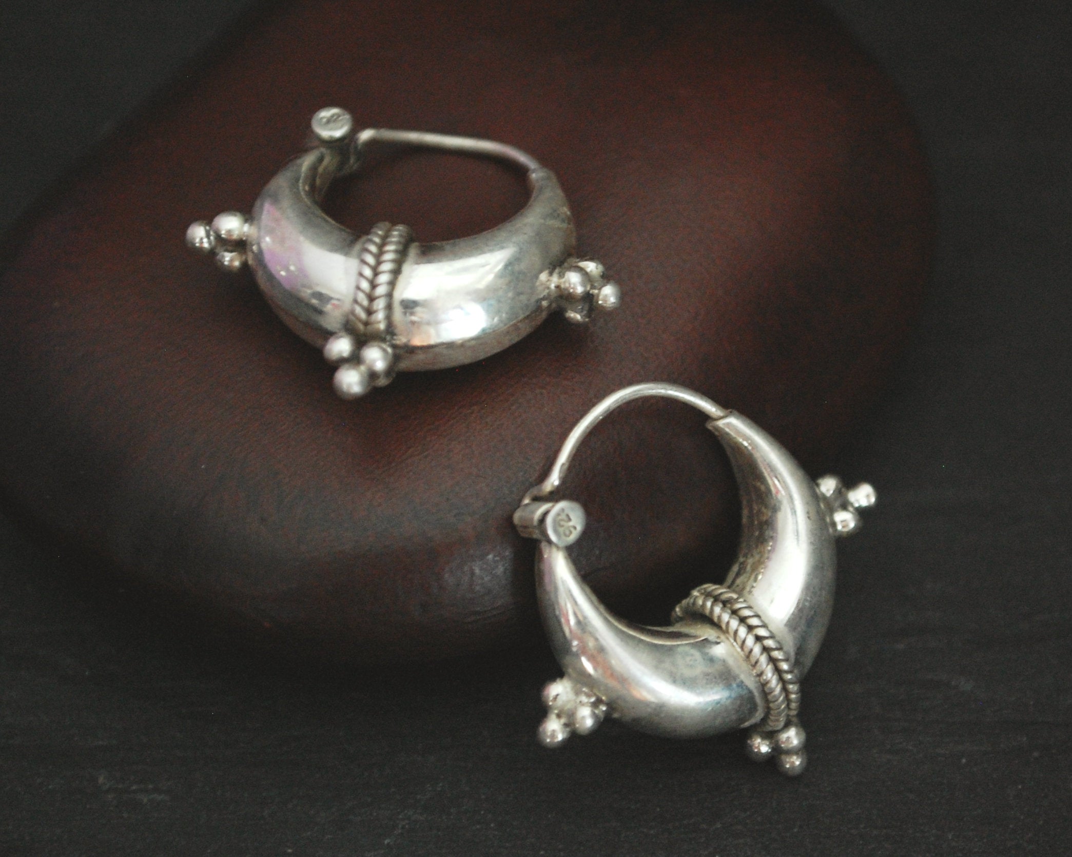 Rajasthani Hoop Earrings - SMALL