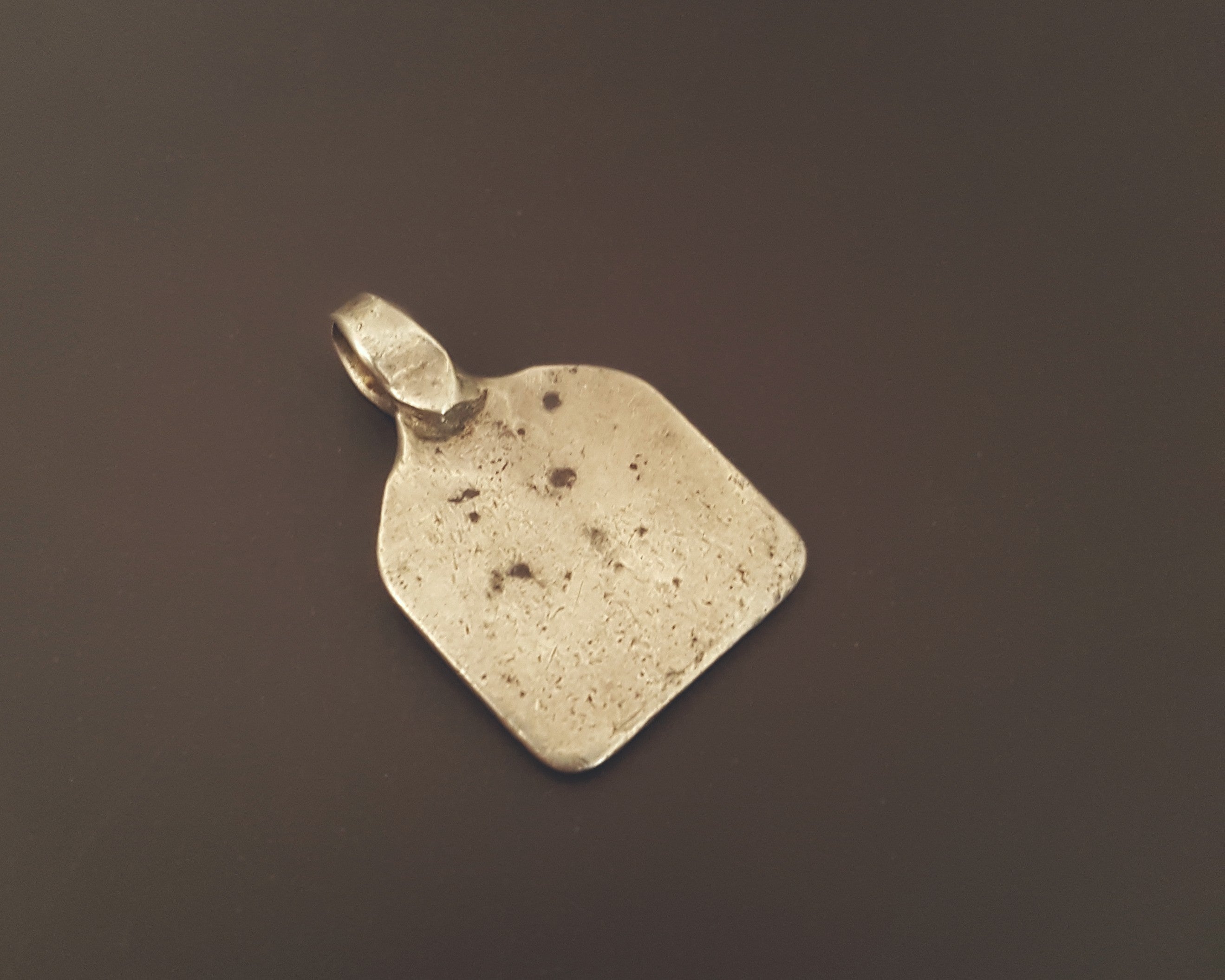 Old Indian Silver Hindu Diety Amulet