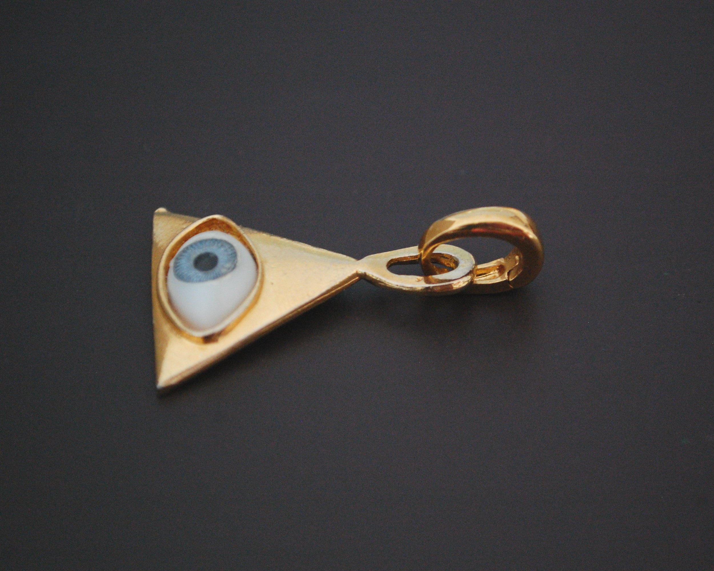 Magical Gilded Eye Amulet Pendant