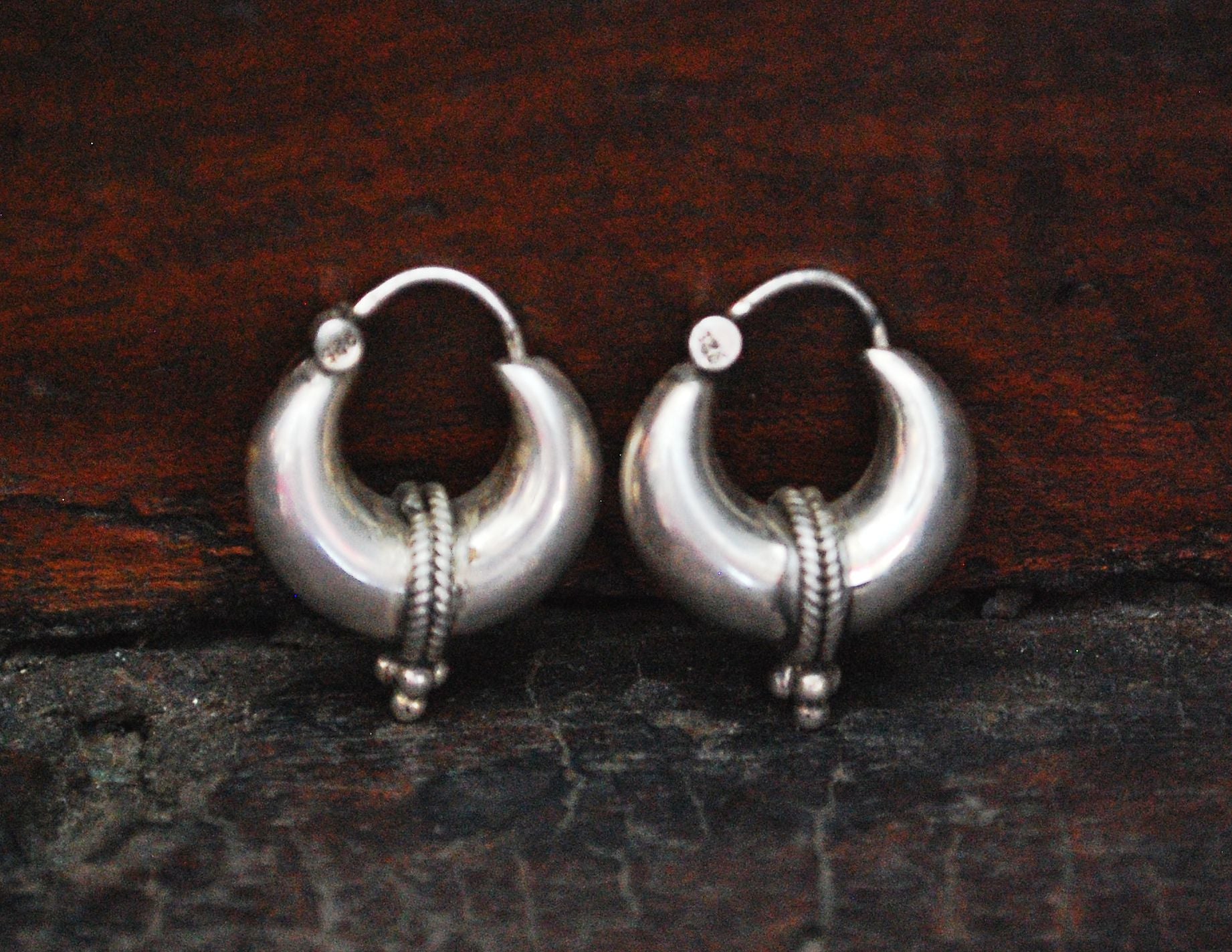 Ethnic Hoop Earrings - SMALL