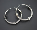 Ethnic Bali Hoop Earrings with Wire - Medium/Large