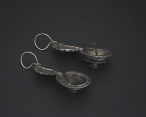 Old Rajasthani Earrings with Coral and  Turquoise