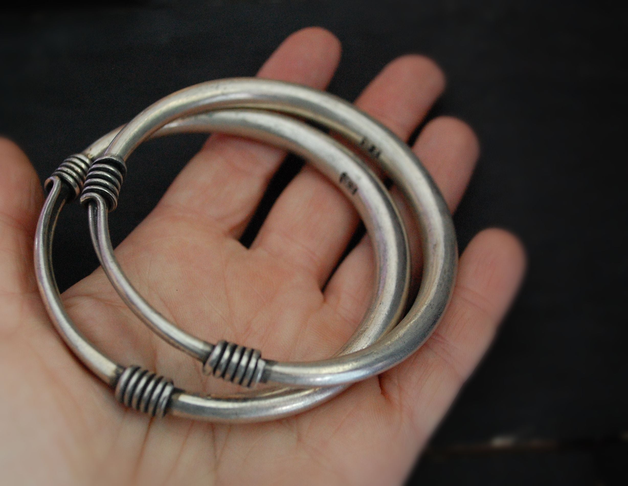 Hmong Miao Bangle Bracelet - PAIR