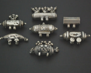 Set Old Indian Taviz Amulet Pendants from Rajasthan