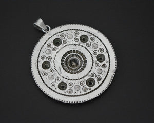 Large Coral Mandala Pendant
