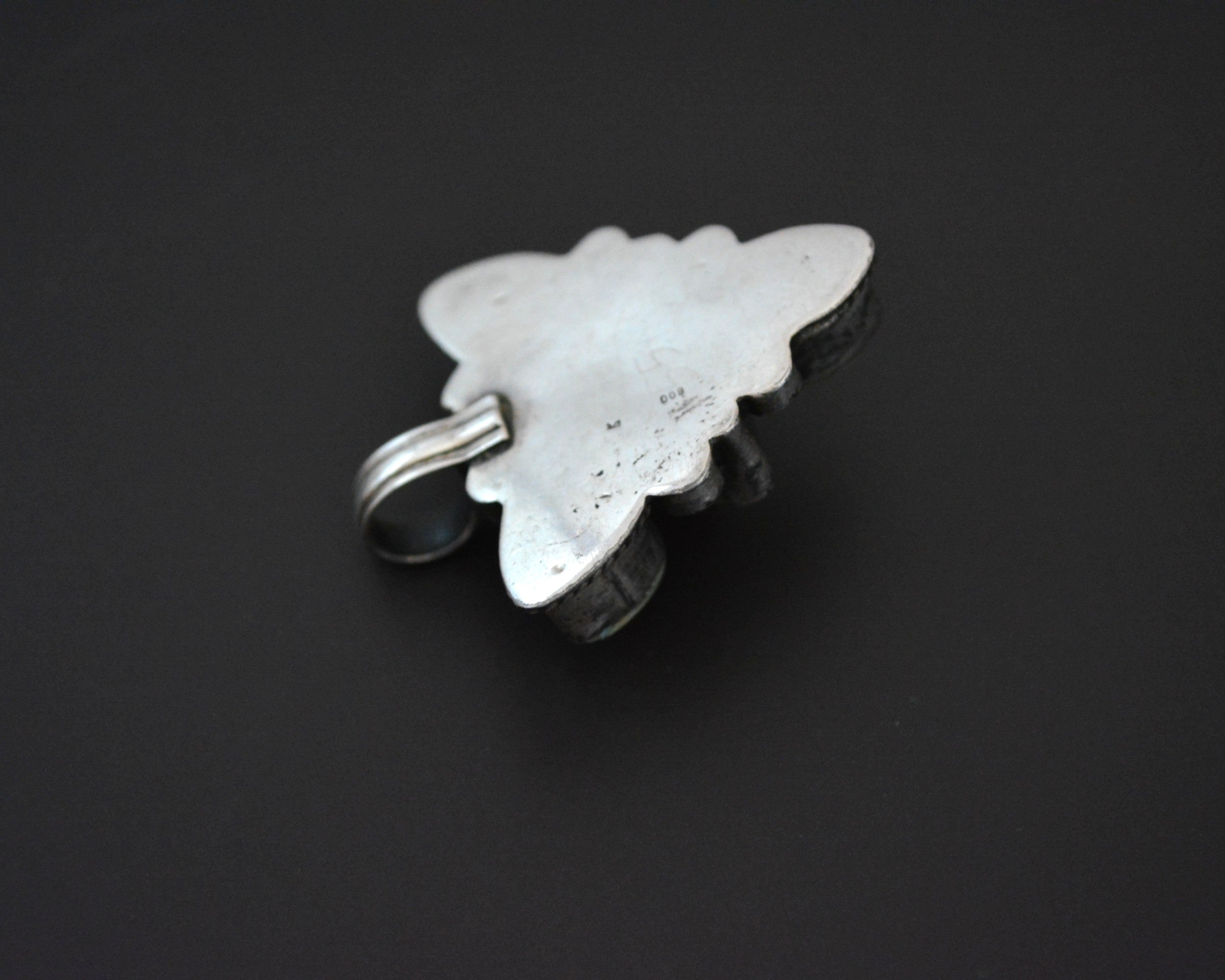 Nepali Turquoise Coral Pendant