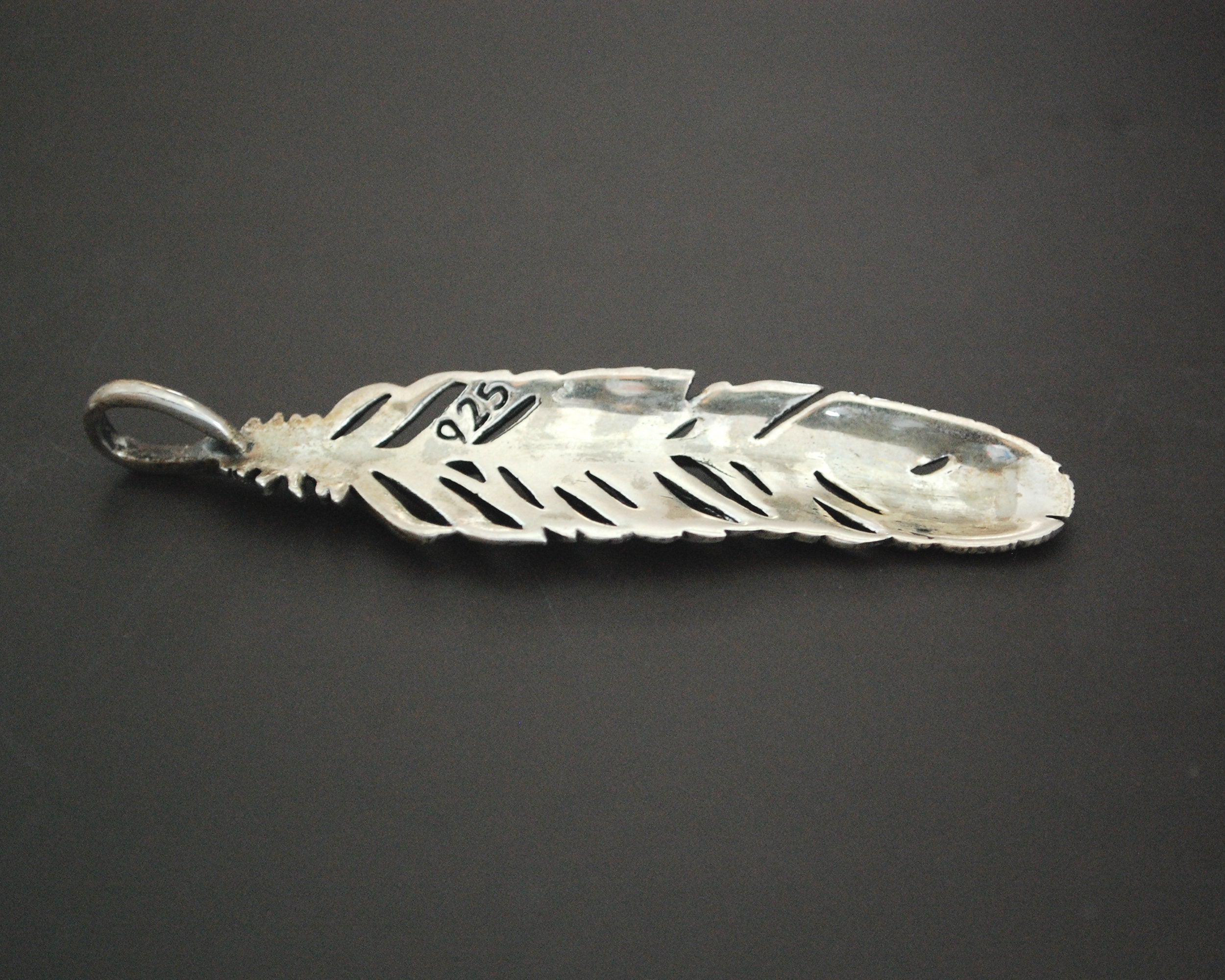 Sterling Silver Feather Pendant