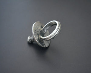 Rajasthani Silver Spike Ring - Size 8