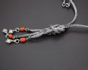 Unique Coral Snake Chain Necklace with Bells