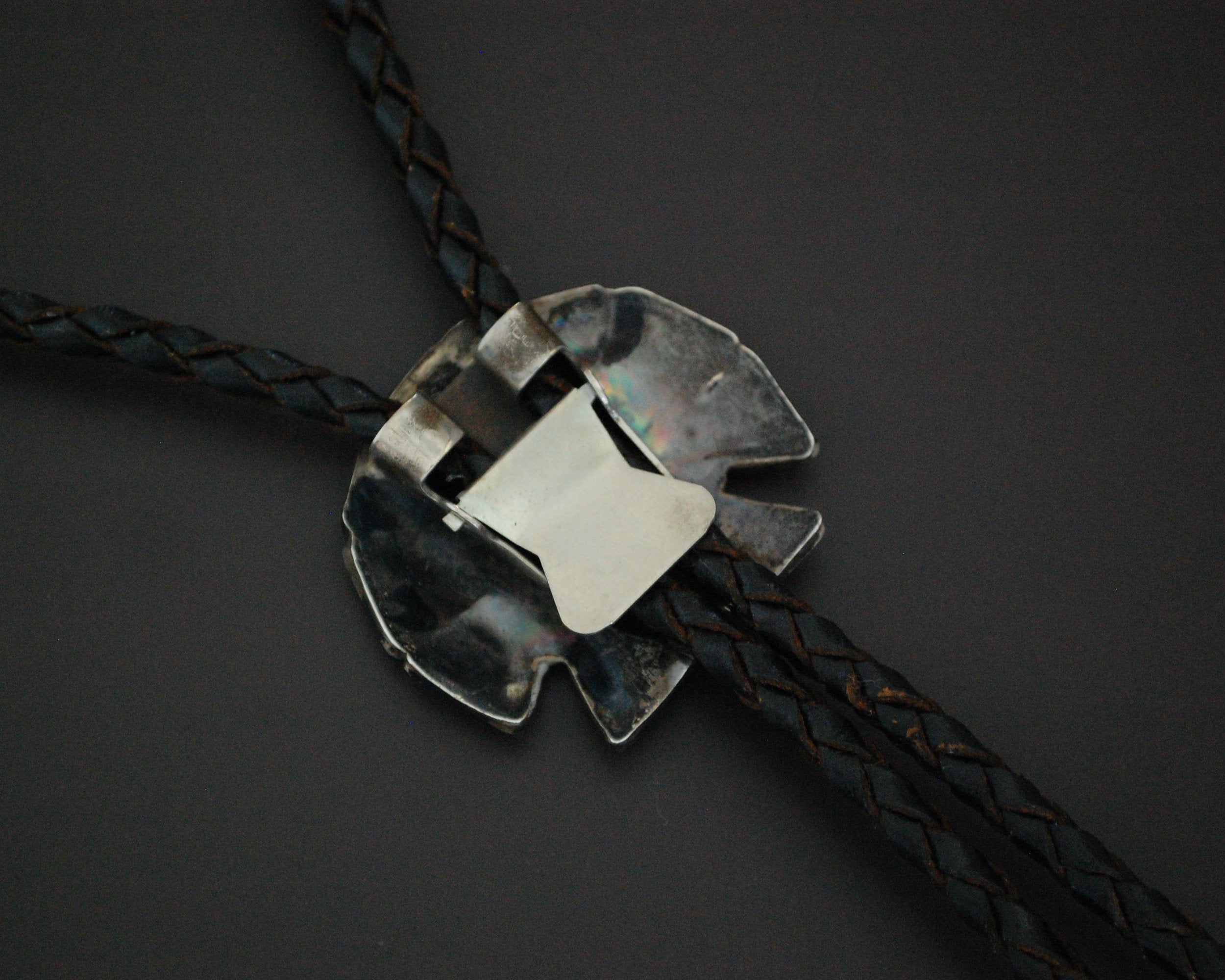 Zuni Sunface Multistone Inlay Bolo Tie