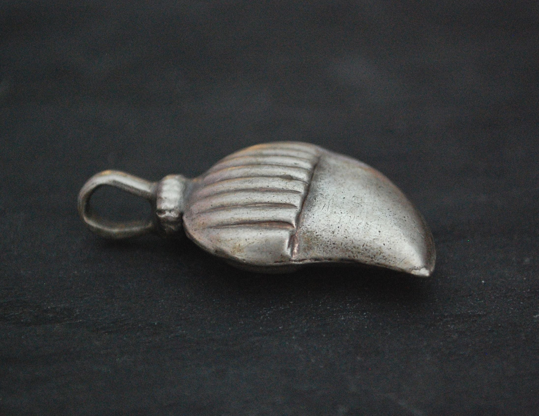 Indian Paisley Mango Silver Charm Pendant