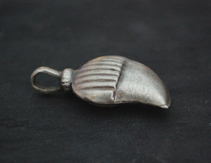 Indian Paisley Mango Silver Charm Pendant