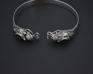 Double Dragon Garnet Bracelet from Bali - MEDIUM SIZE