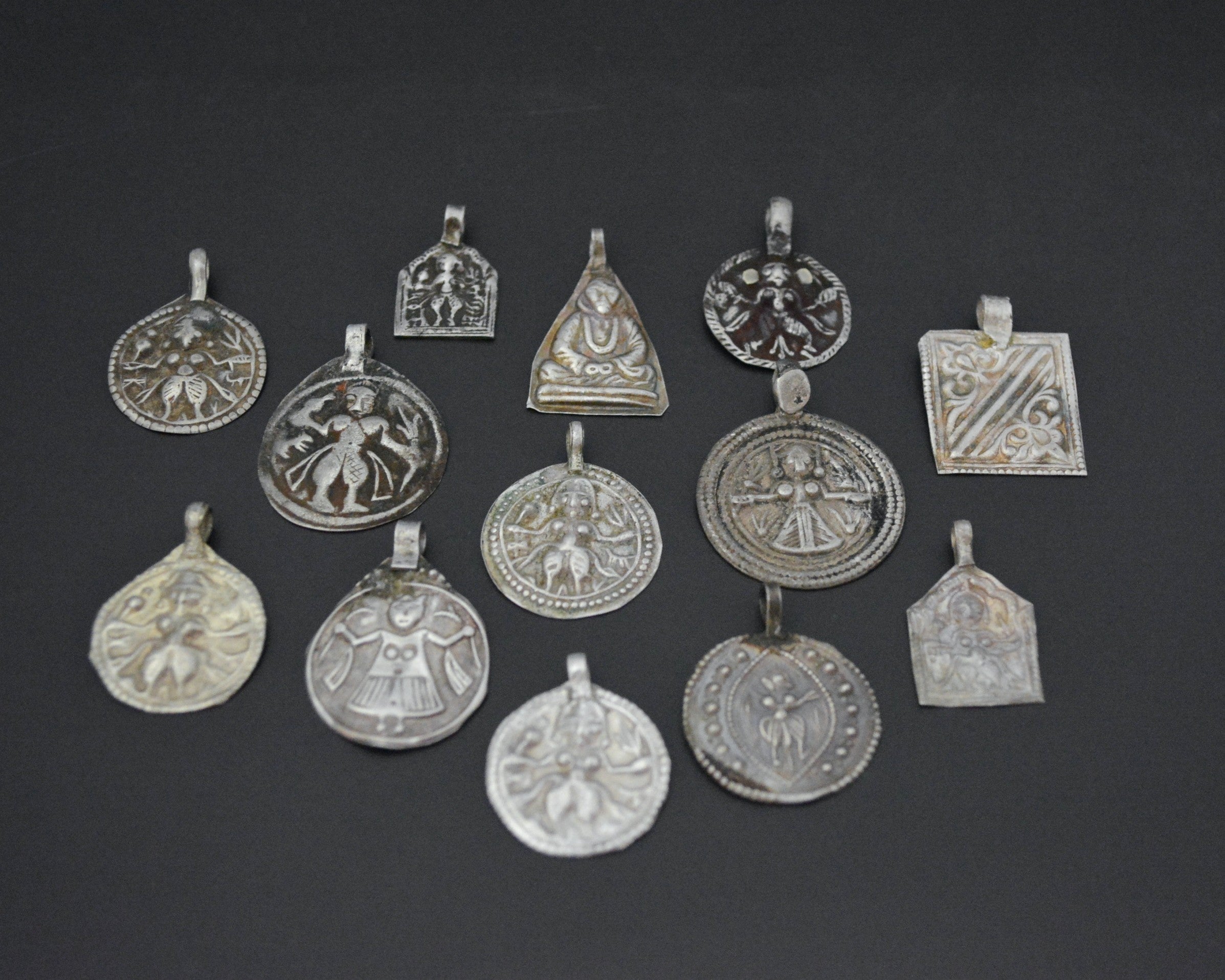 Set Hindu Charm Amulet Pendants - SET