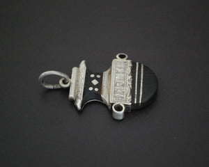 Tuareg Silver Ebony Pendant
