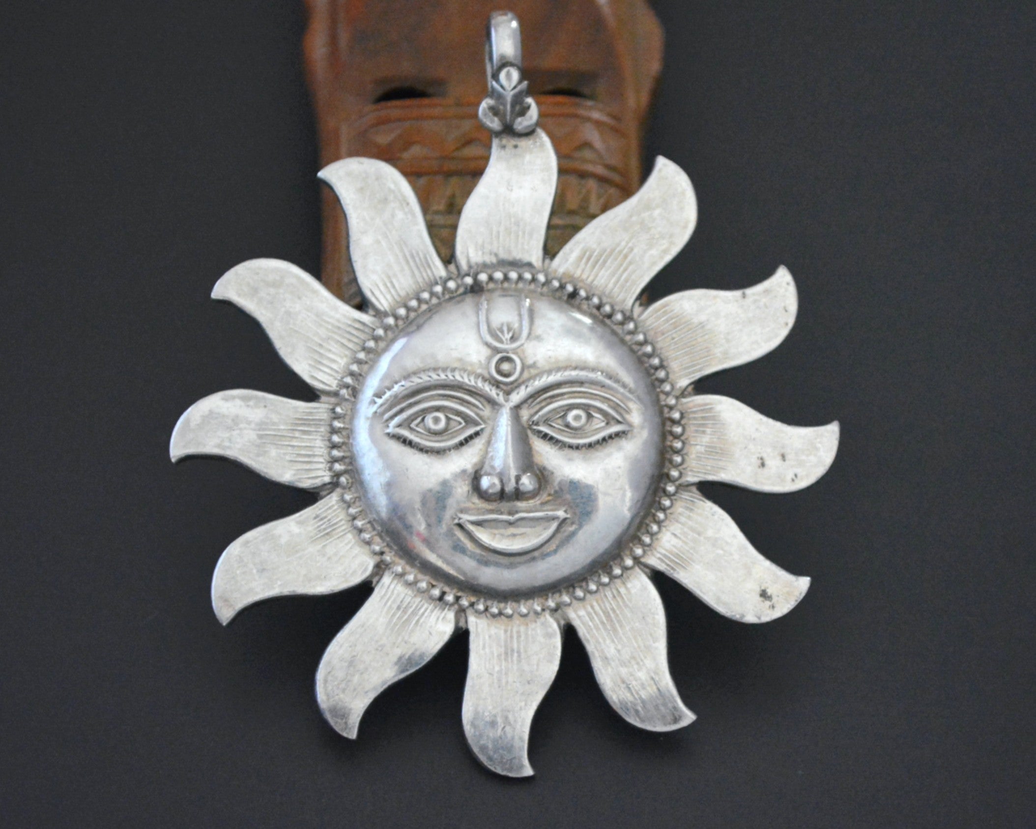 Surya Sun Gold Pendant from India