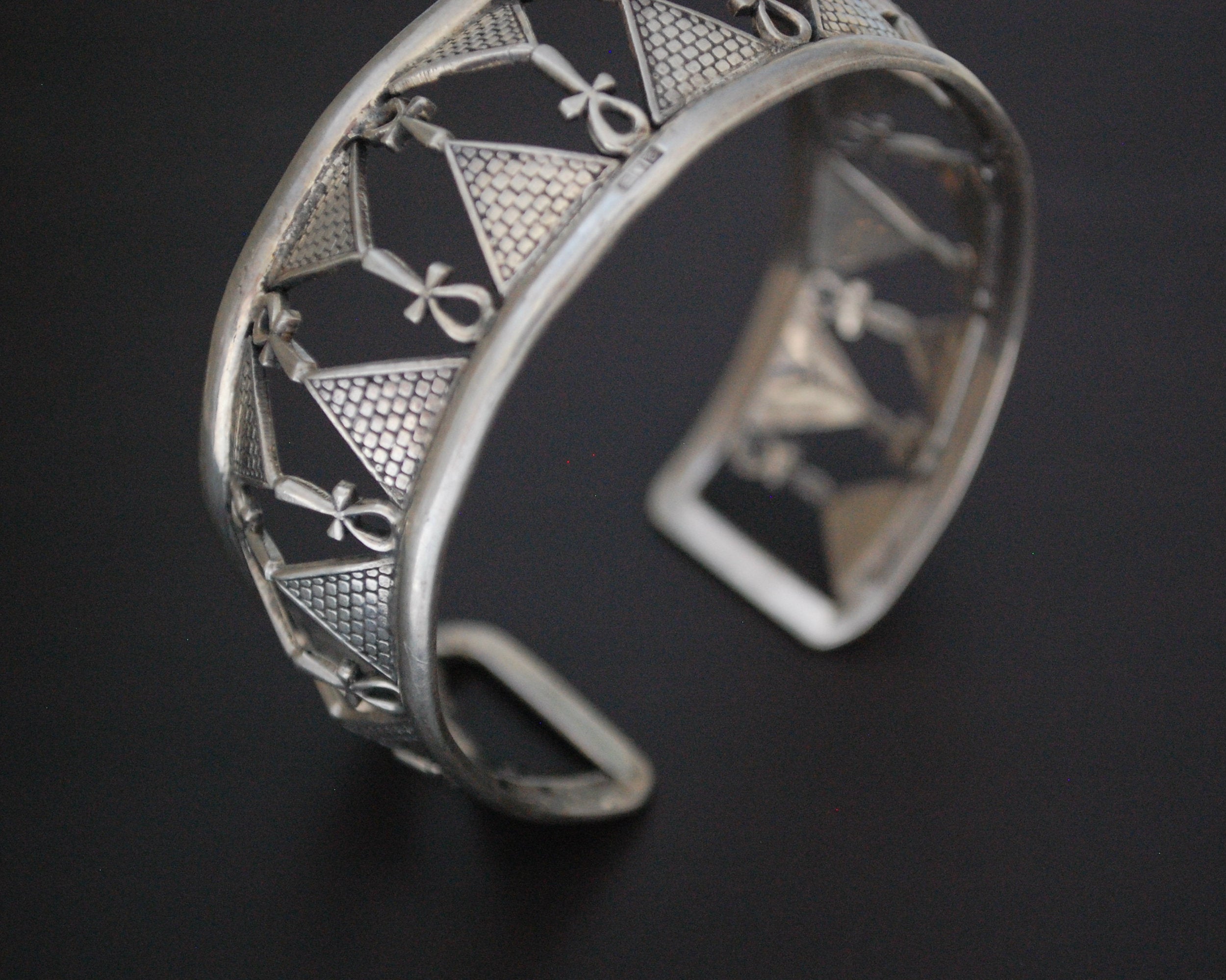 Egyptian Ankh Cuff Bracelet