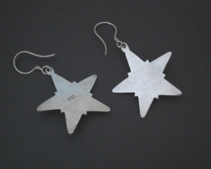 Lapis Lazuli Star Earrings from Bali