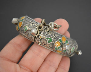 Berber Hinged Enamel Bracelet - SMALL