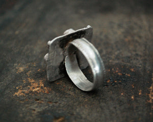 Coral Turquoise Ring from Ladakh